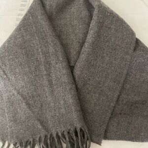Gray Wool Men's Scarf